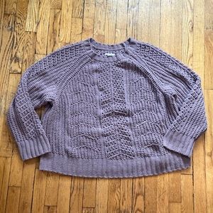 Mauve purple American Eagle soft chunky knit sweater